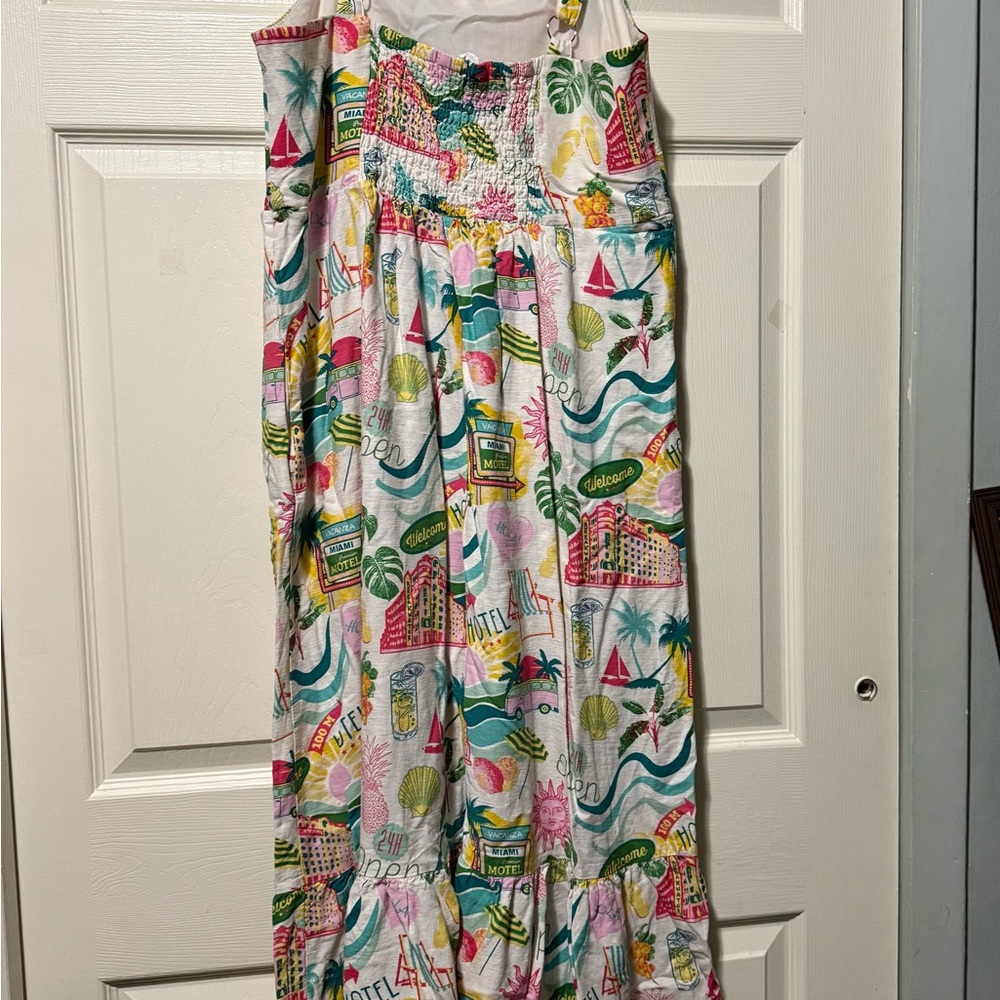 Jane and Delancey Colorful Tropical Print Maxi Dress - Picture 3 of 12